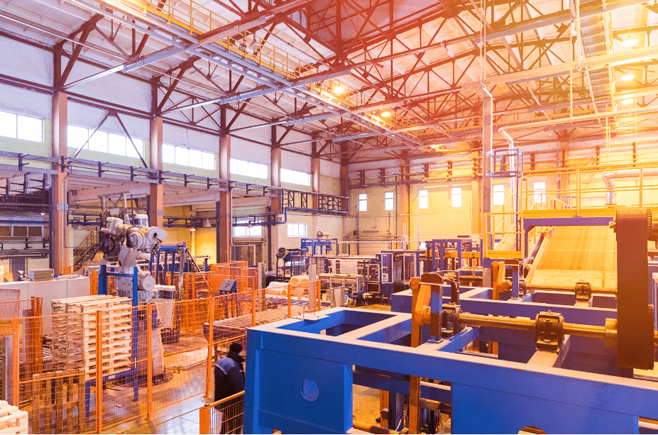 manufacturing facility supported by manufacturing logistics